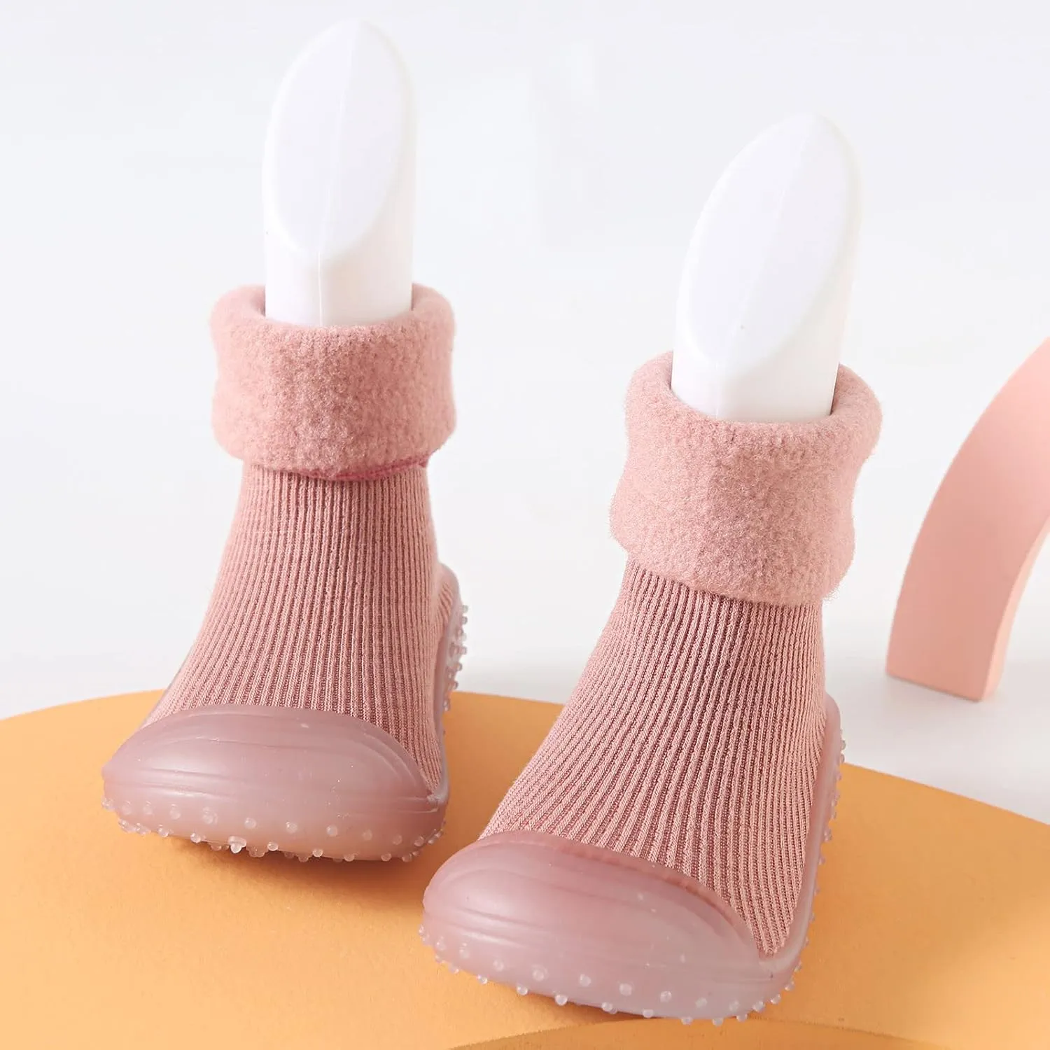 Baby Socks Shoes Soft Soles Spring And Winter Walking Early Education Baby Snow Shoes Socks Solid Baby Girl Booties
