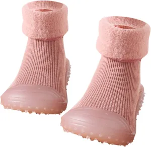 Baby Socks Shoes Soft Soles Spring And Winter Walking Early Education Baby Snow Shoes Socks Solid Baby Girl Booties