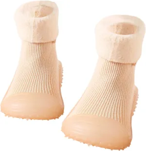 Baby Socks Shoes Soft Soles Spring And Winter Walking Early Education Baby Snow Shoes Socks Solid Toddler Girl Slippers