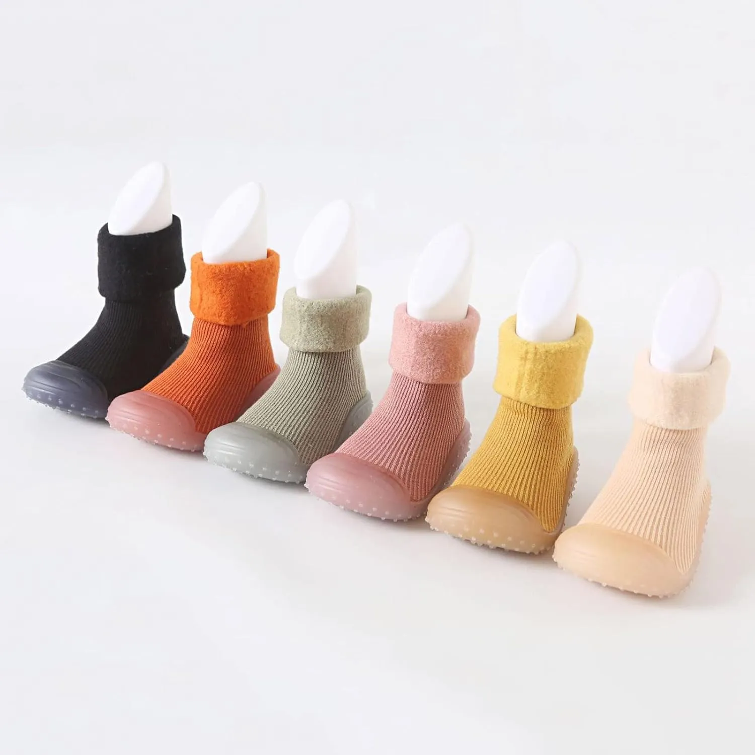 Baby Socks Shoes Soft Soles Spring And Winter Walking Early Education Baby Snow Shoes Socks Solid Toddler Girl Slippers