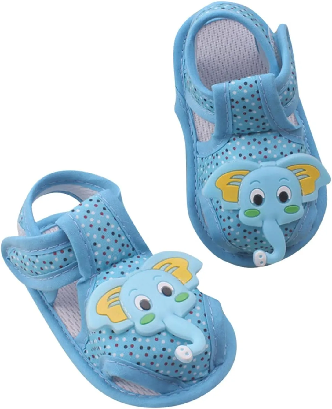Baby Soft Sole Shoes Infant Cartoon Elephant Cute Sandals Breathable Comfy Baby Boy Girl Shoes for 0-12 Months