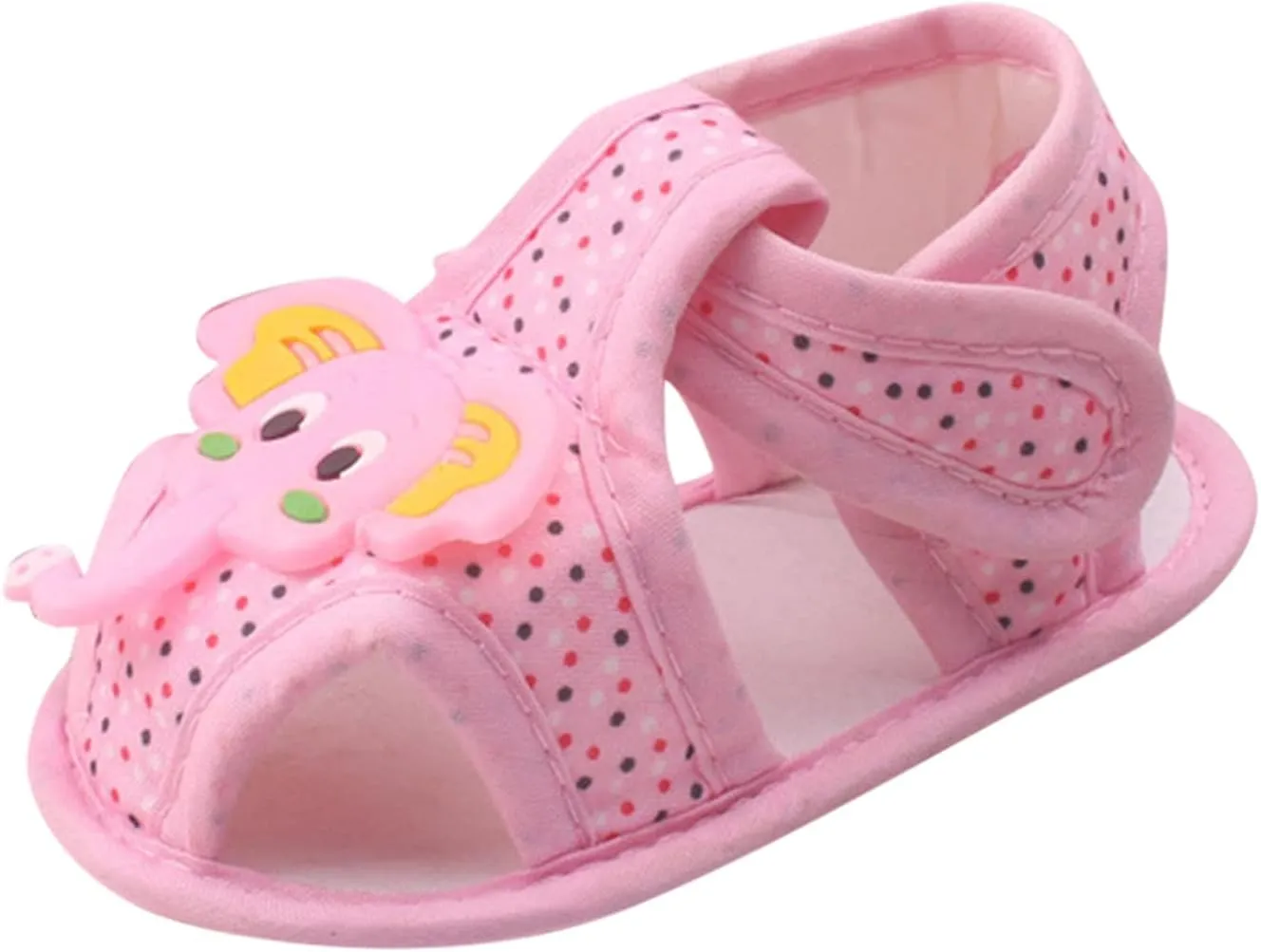 Baby Soft Sole Shoes Infant Cartoon Elephant Cute Sandals Breathable Comfy Baby Boy Girl Shoes for 0-12 Months