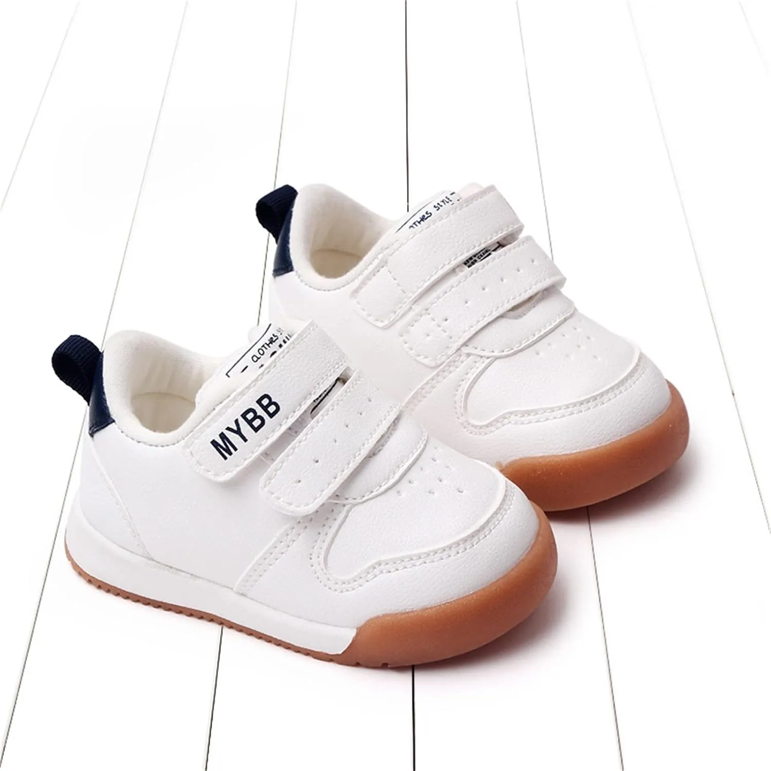 Baby Tennis Athletic Unisex Sneakers Infant Low Top Ankle Pu Leather Soft Rubber Sole Crib First Waler Shoes