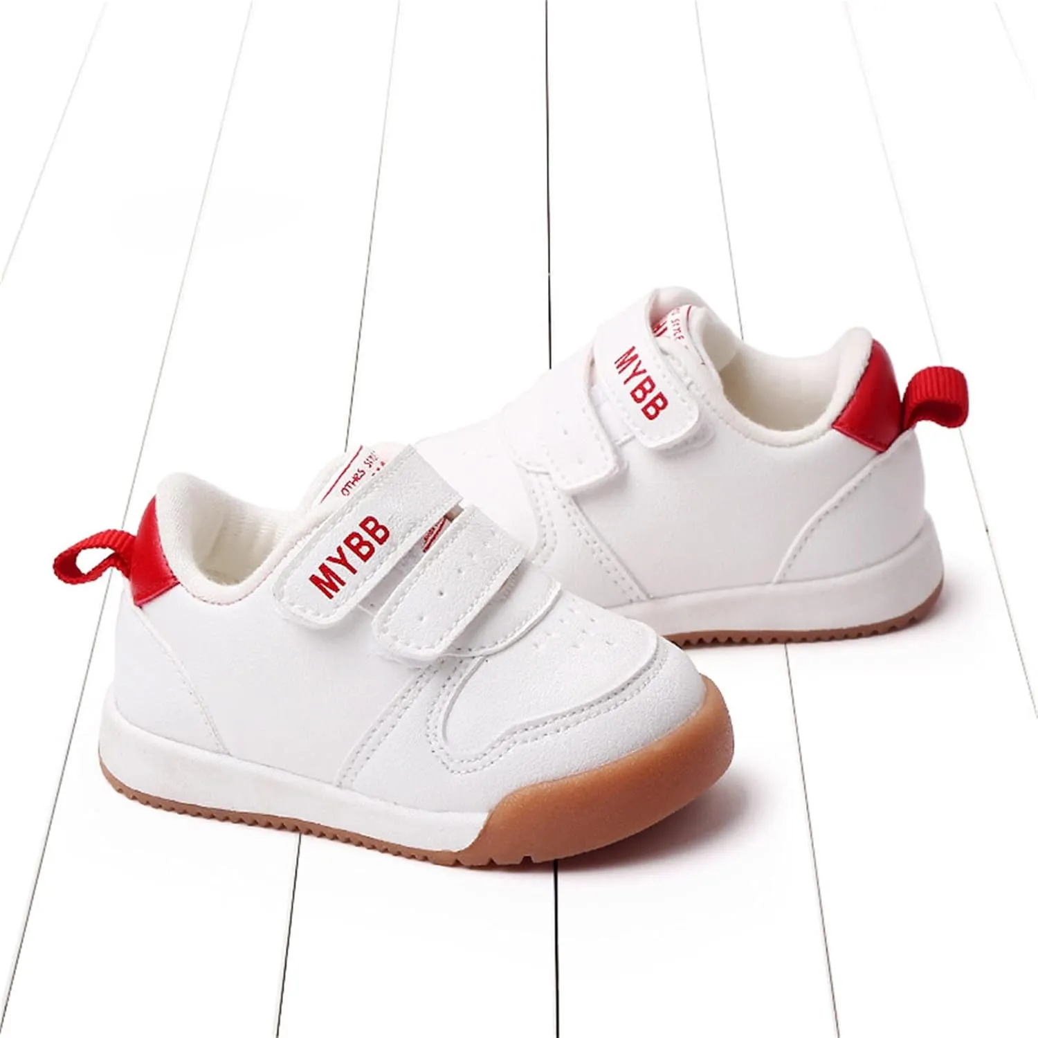 Baby Tennis Athletic Unisex Sneakers Infant Low Top Ankle Pu Leather Soft Rubber Sole Crib First Waler Shoes