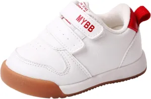 Baby Tennis Athletic Unisex Sneakers Infant Low Top Ankle Pu Leather Soft Rubber Sole Crib First Waler Shoes