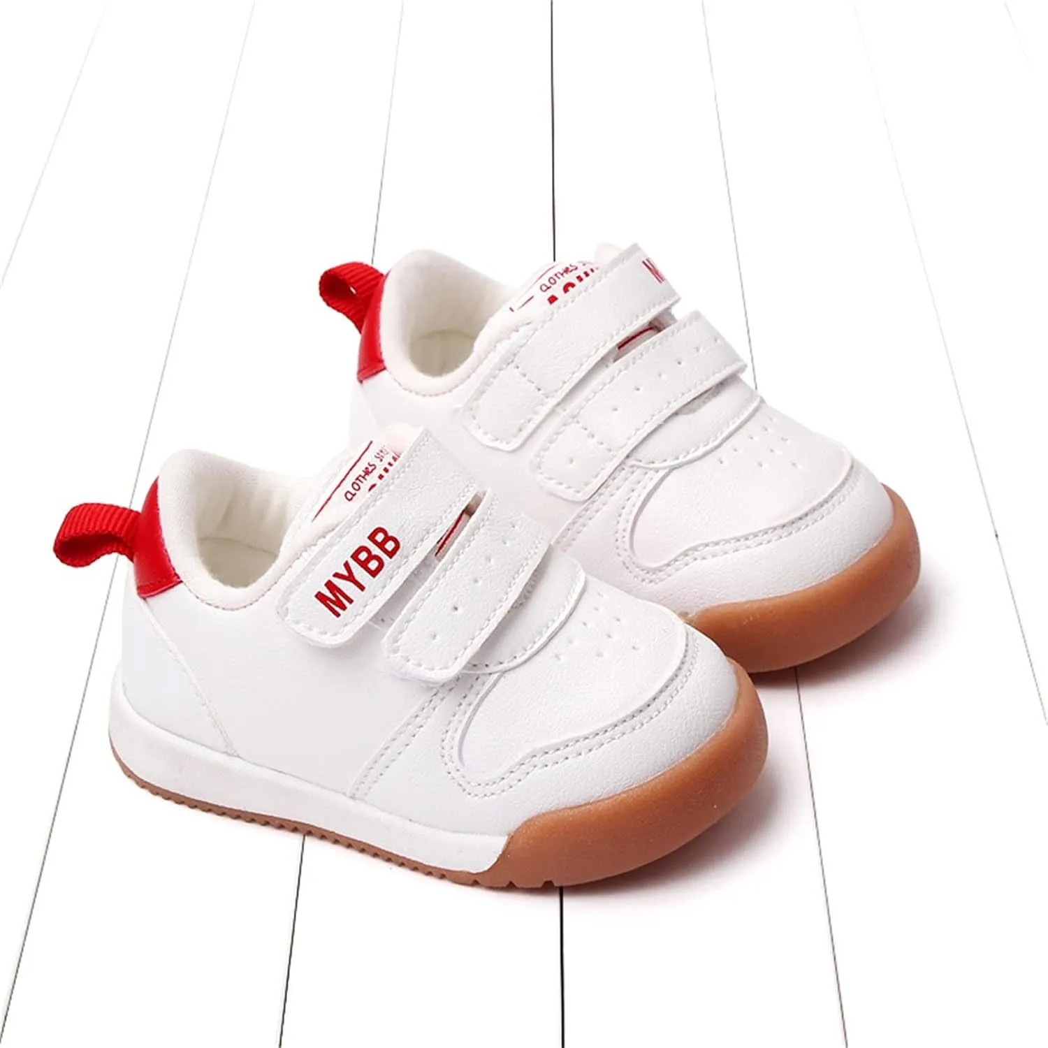 Baby Tennis Athletic Unisex Sneakers Infant Low Top Ankle Pu Leather Soft Rubber Sole Crib First Waler Shoes
