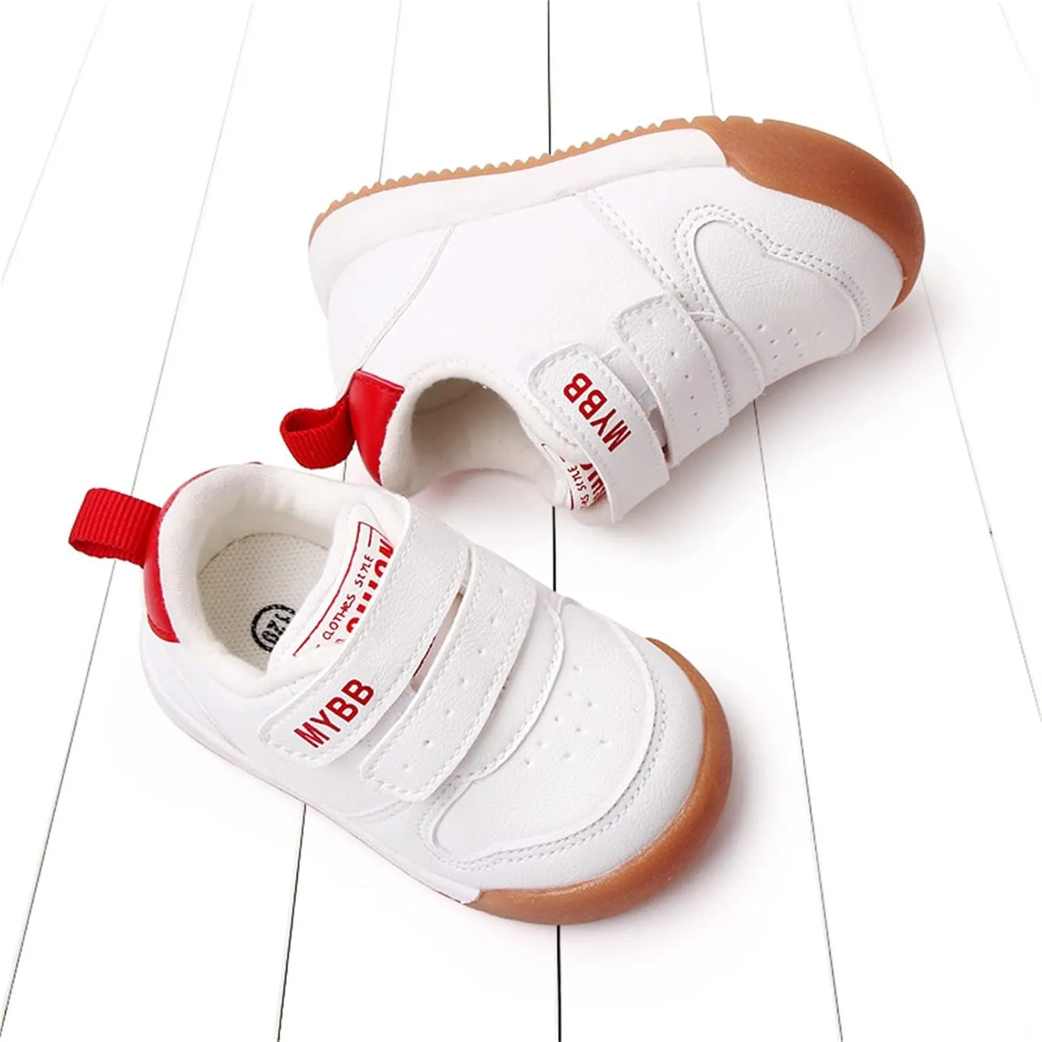 Baby Tennis Athletic Unisex Sneakers Infant Low Top Ankle Pu Leather Soft Rubber Sole Crib First Waler Shoes