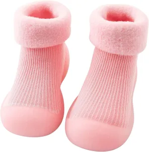 Baby Toddler Sock Shoes Infant Knit Soft Rubber Sole Shoes Walking Shoes Anti-Slip for Kids Baby Girls Boys
