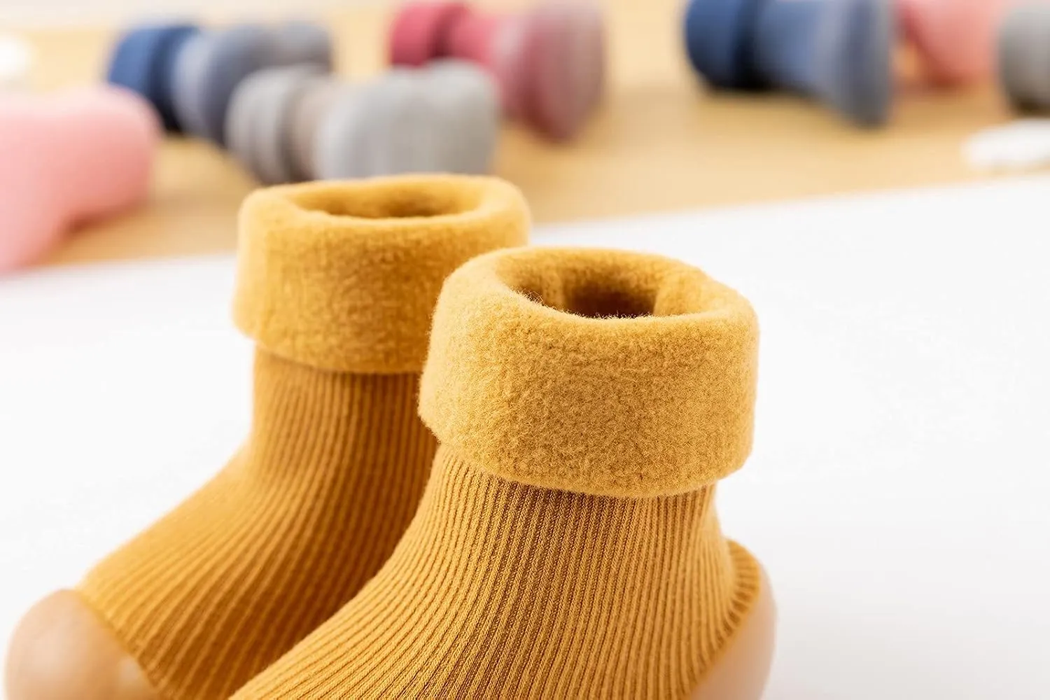 Baby Toddler Sock Shoes Infant Knit Soft Rubber Sole Shoes Walking Shoes Anti-Slip for Kids Baby Girls Boys