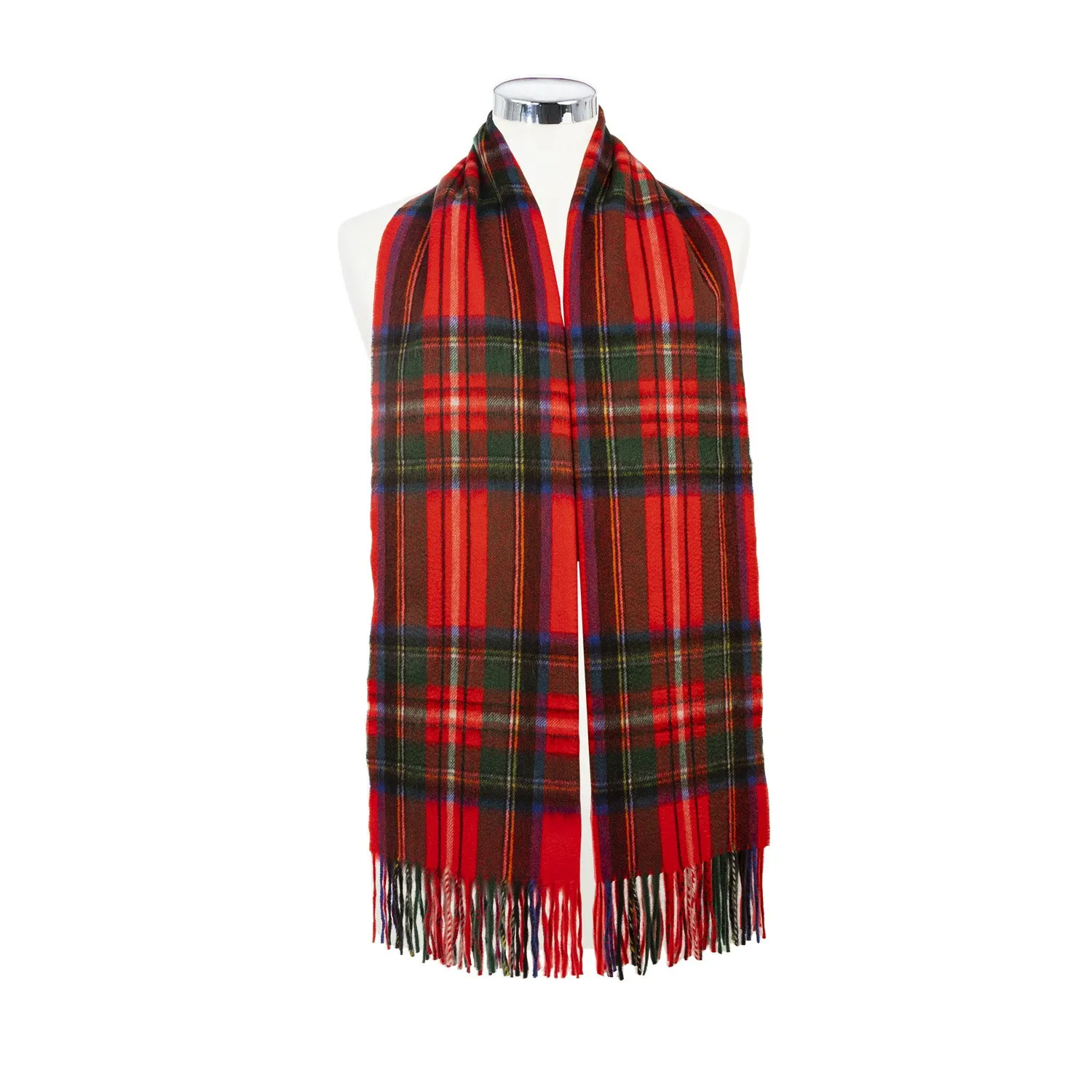 Balmoral 100% Cashmere Woven Stole  Stewart Royal