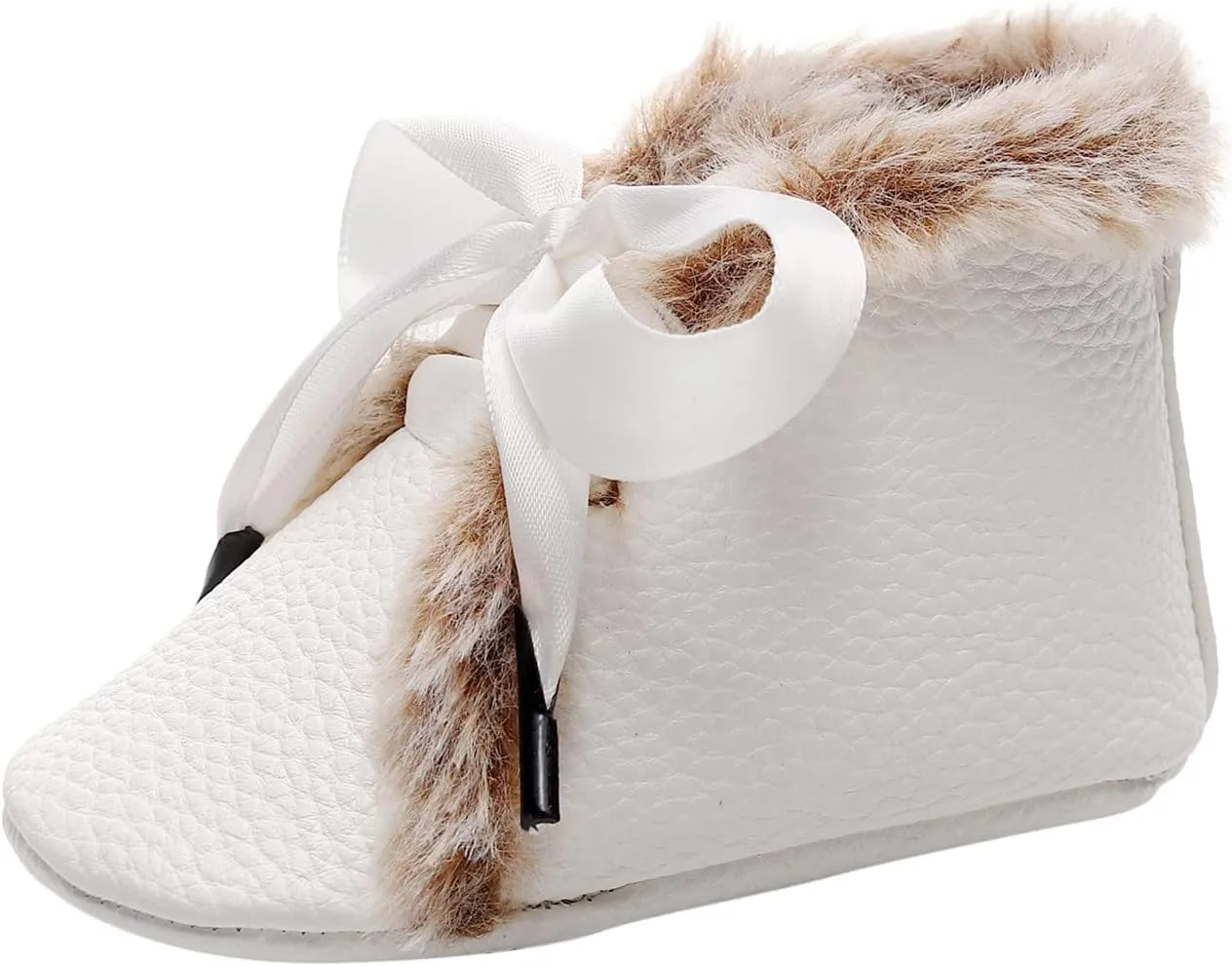 Boots Baby Oil Cotton Warm Soft Infant Girls Plush Snow Bowknot Boots Baby First Walkers Shoes Baby Shoes Soft Sole Boots Baby Boy