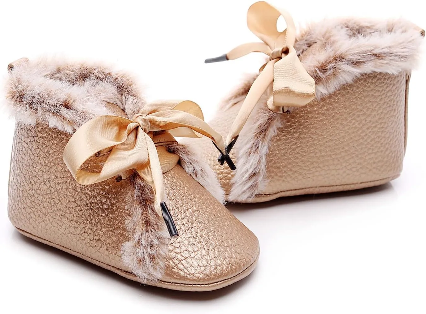 Boots Baby Oil Cotton Warm Soft Infant Girls Plush Snow Bowknot Boots Baby First Walkers Shoes Baby Shoes Soft Sole Boots Baby Boy