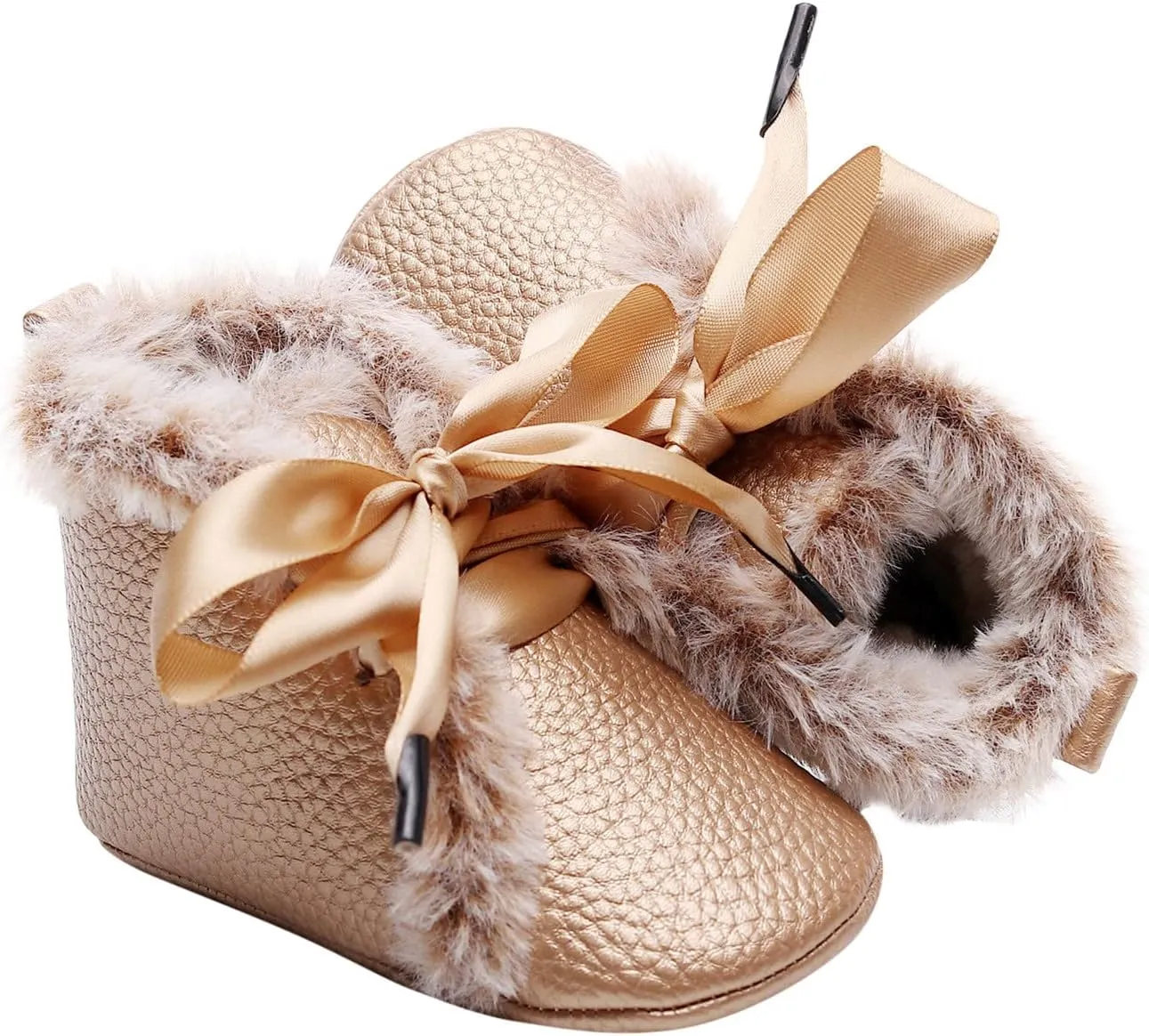 Boots Baby Oil Cotton Warm Soft Infant Girls Plush Snow Bowknot Boots Baby First Walkers Shoes Baby Shoes Soft Sole Boots Baby Boy