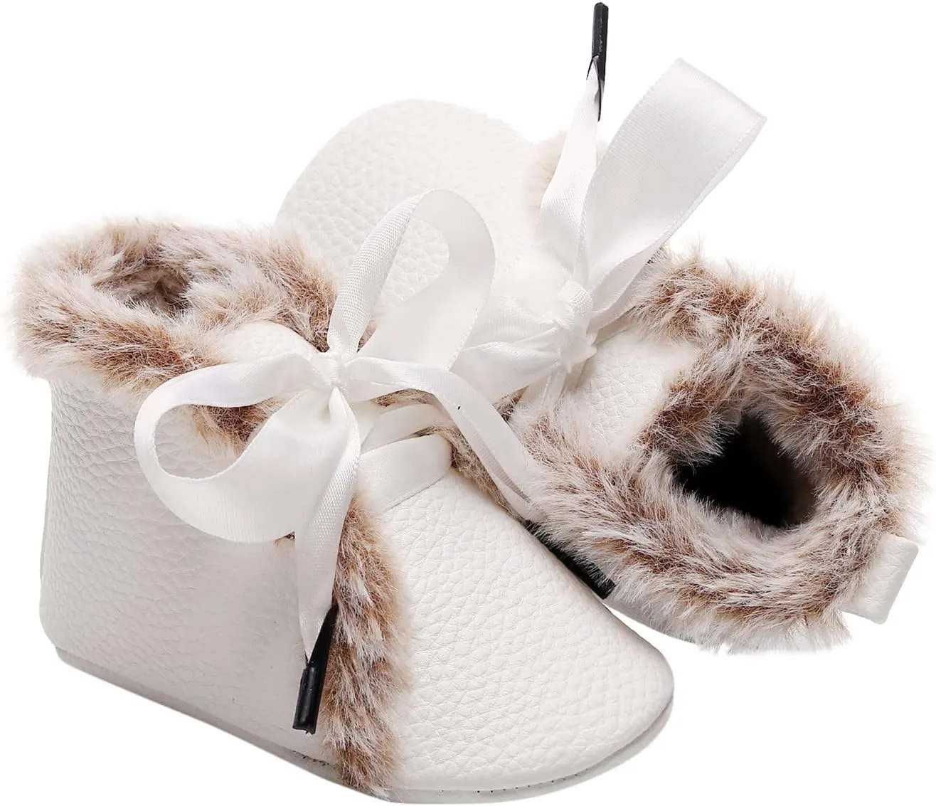 Boots Baby Oil Cotton Warm Soft Infant Girls Plush Snow Bowknot Boots Baby First Walkers Shoes Baby Shoes Soft Sole Boots Baby Boy