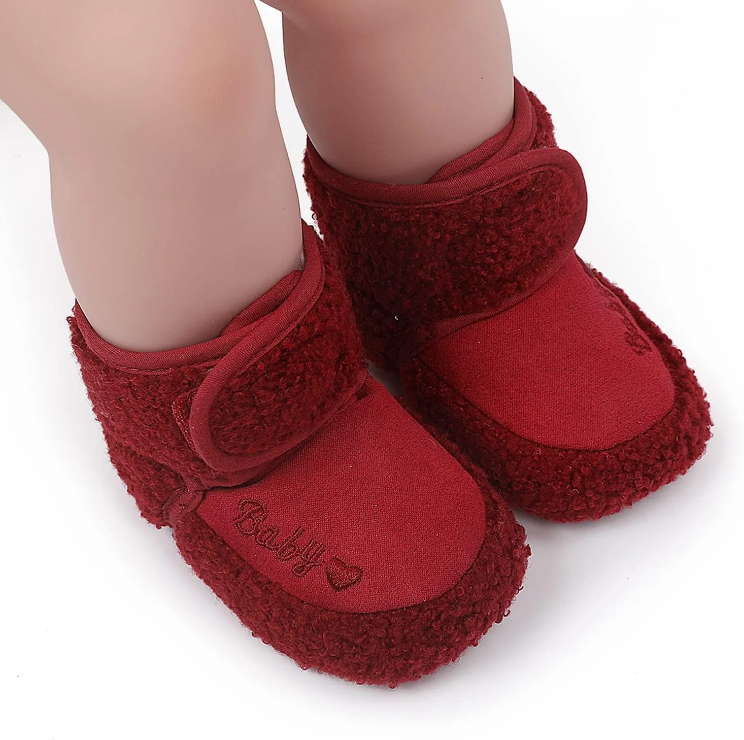 Boys Shoes Plush Girls Walkers Cotton Shoes Baby Snow Infant First Soft Boots Warm Boys Baby Shoes Toddler Suede Boots