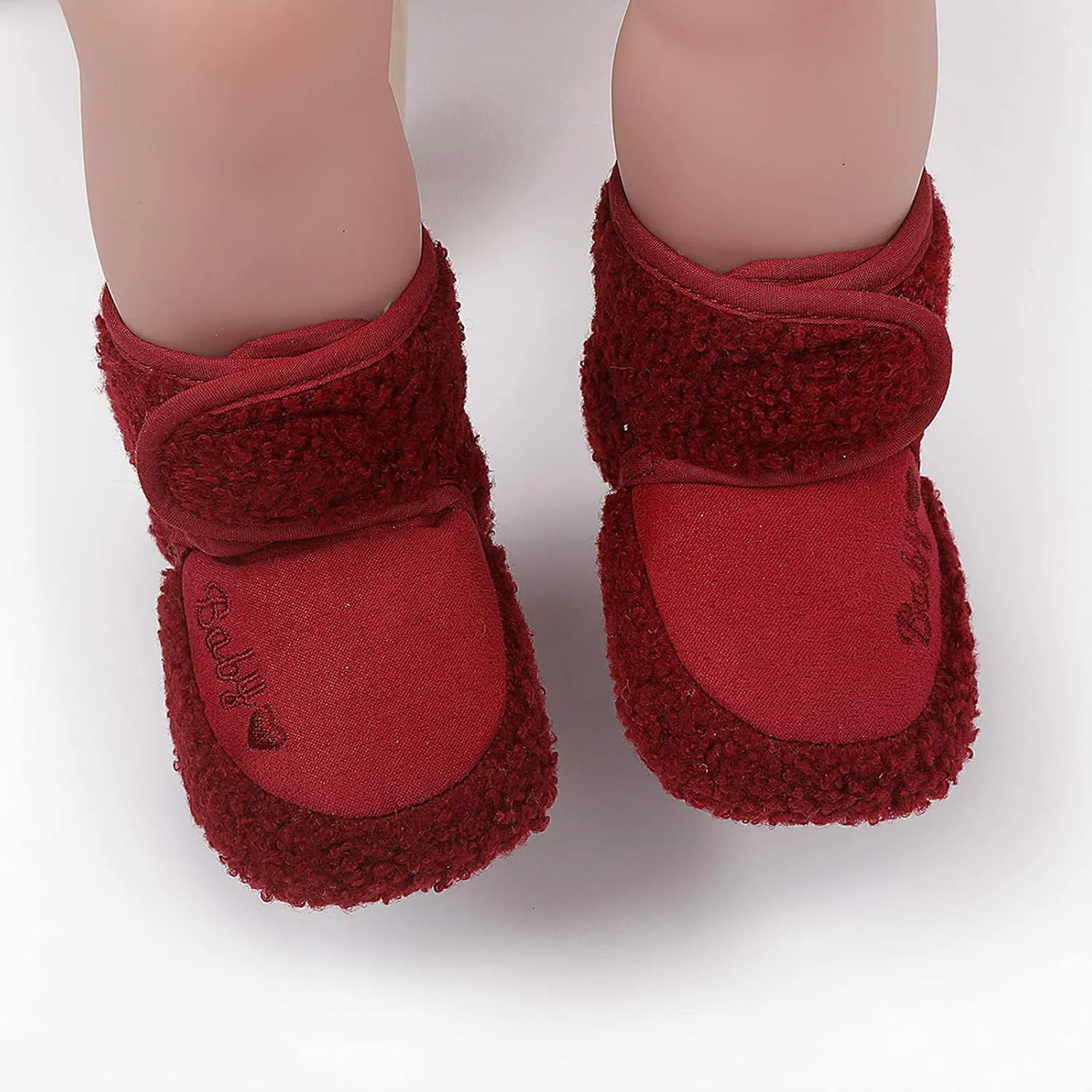 Boys Shoes Plush Girls Walkers Cotton Shoes Baby Snow Infant First Soft Boots Warm Boys Baby Shoes Toddler Suede Boots