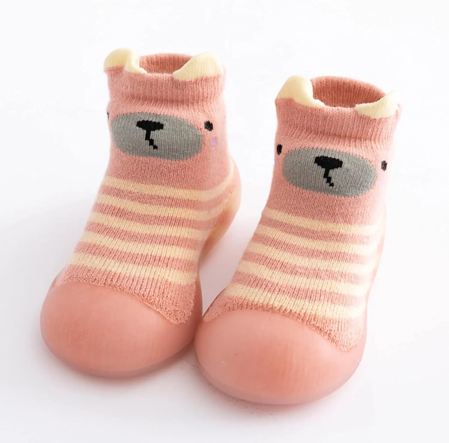 Boys Slippers Size 6 Big Boys Kids Toddler Baby Boys Girls Solid Warm Knit Soft Sole Rubber Shoe Toddler Home Slippers