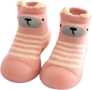 Boys Slippers Size 6 Big Boys Kids Toddler Baby Boys Girls Solid Warm Knit Soft Sole Rubber Shoe Toddler Home Slippers