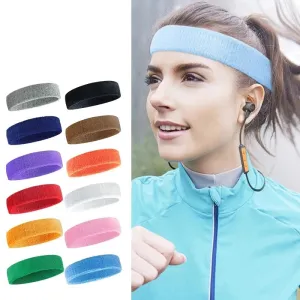 Breathable Sports Headband - Sweat Absorbent & Stylish