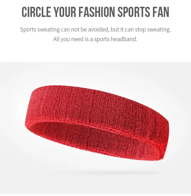 Breathable Sports Headband - Sweat Absorbent & Stylish