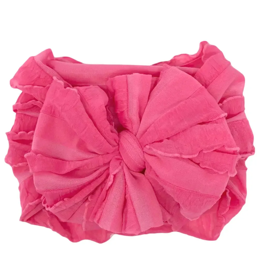 Candy Pink Ruffled Headband