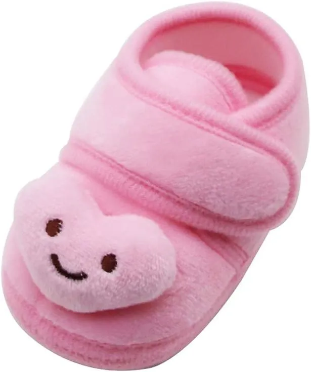 Casual Walking Shoes for Kids Tennis Shoes Little Boys Winter Plush Girls Cloud Infant Soft Warm Sole Shoes