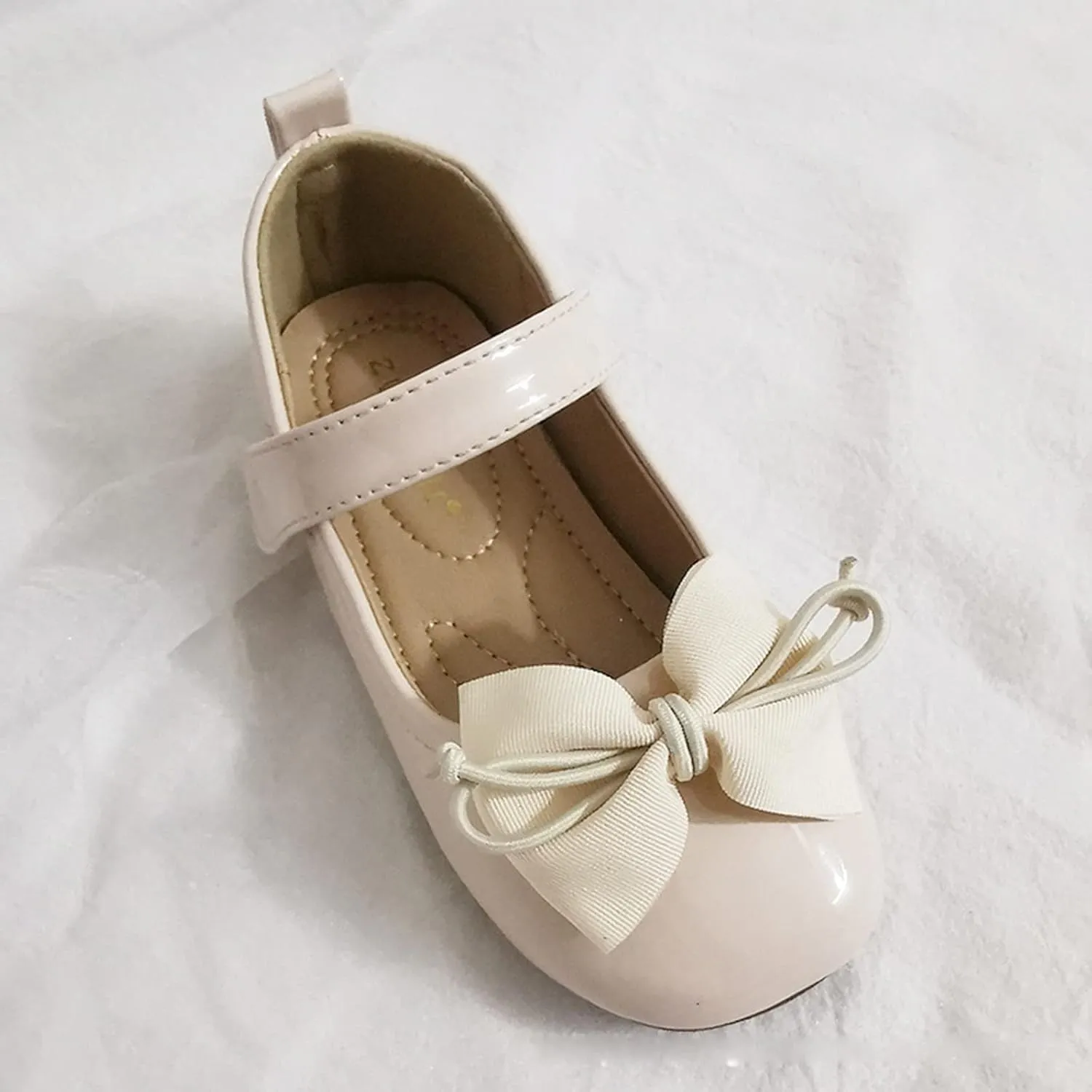 Children Pearl Leather Shoes Fashion Single Shoes with Soft Soles Black Small Leather Shoes Mary Shoes for Girls Size 3