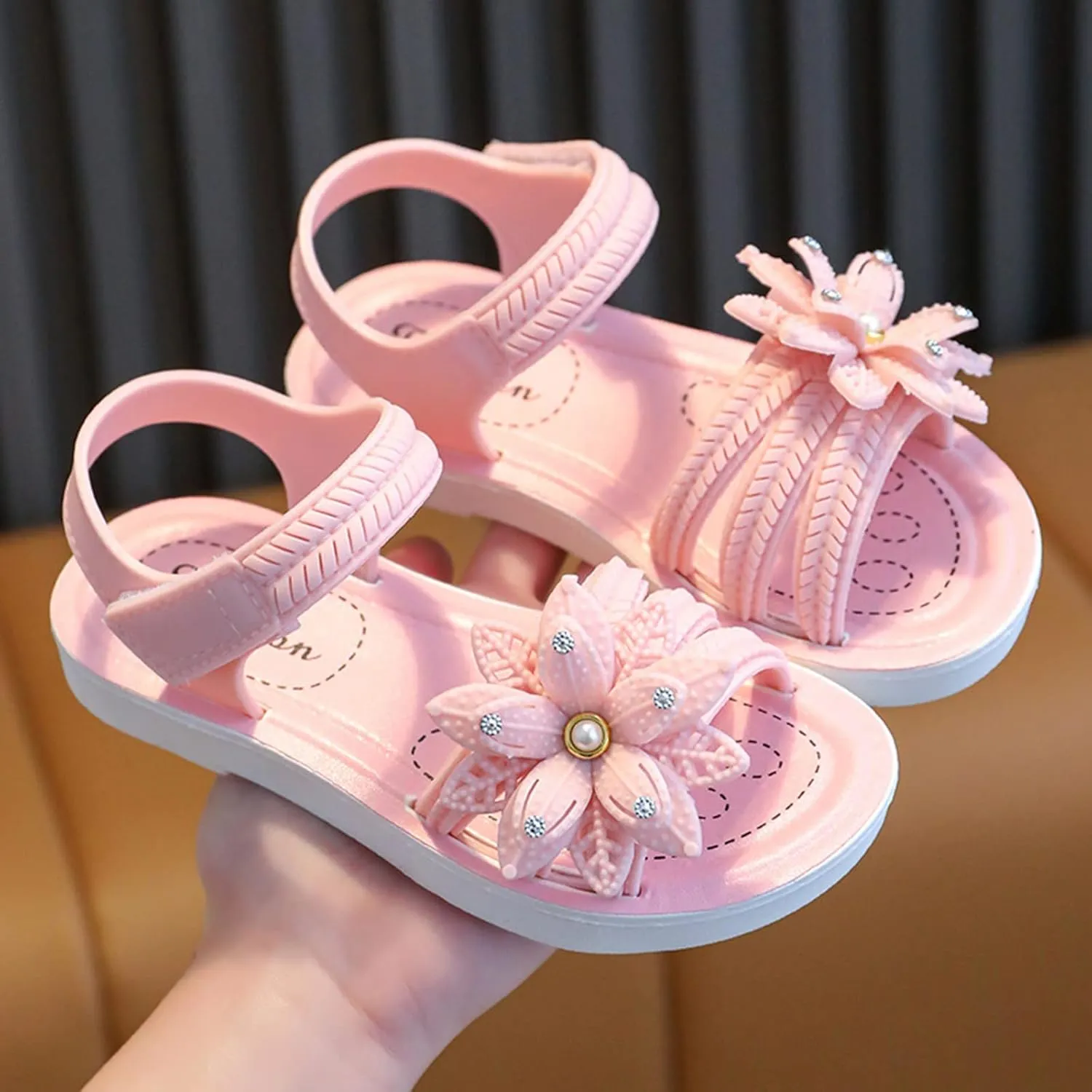 Children Shoes Girls Sandals Summer New Soft Sole Non Slip Comfortable Fashion Princess Shoes Bow Shoe for Toddlers