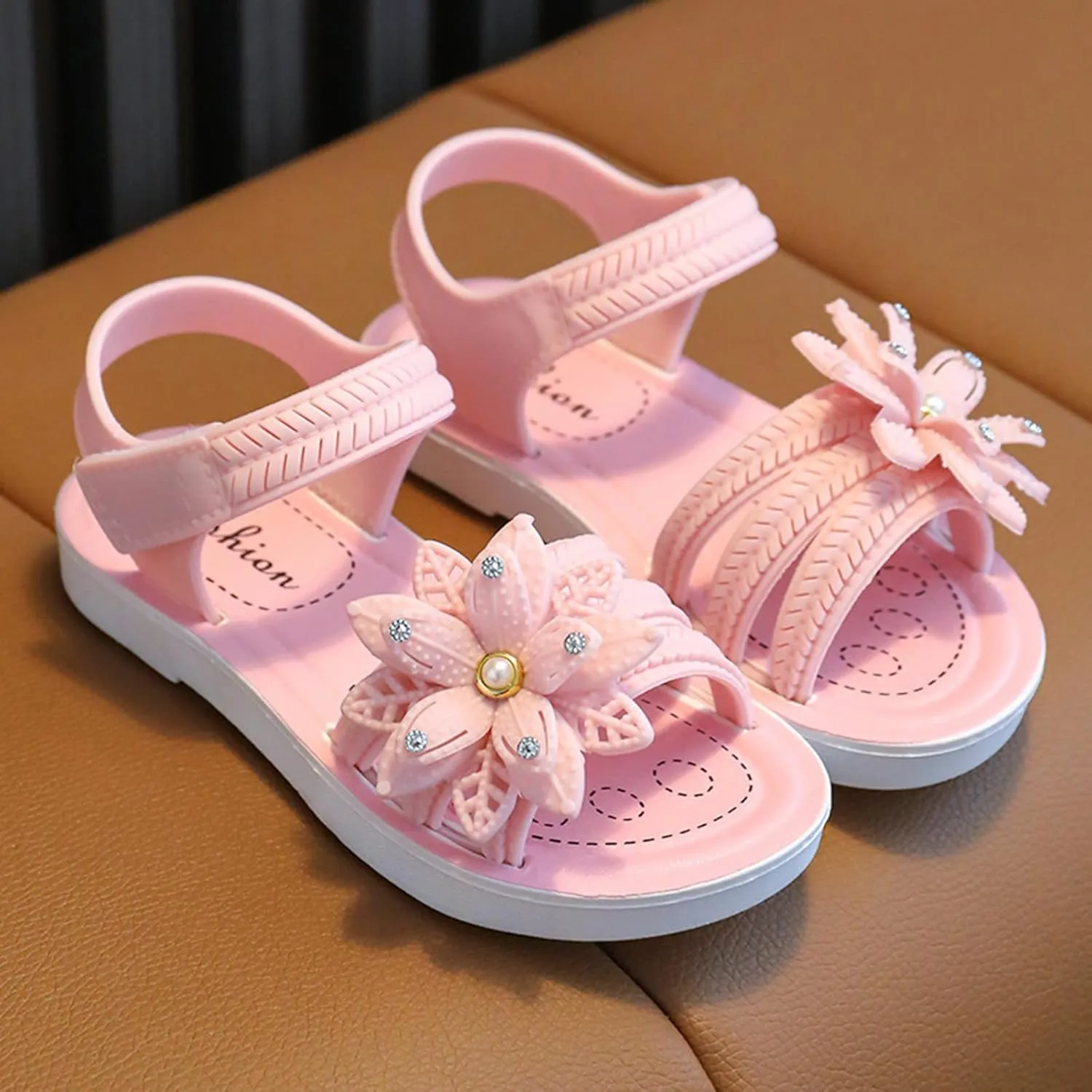 Children Shoes Girls Sandals Summer New Soft Sole Non Slip Comfortable Fashion Princess Shoes Bow Shoe for Toddlers