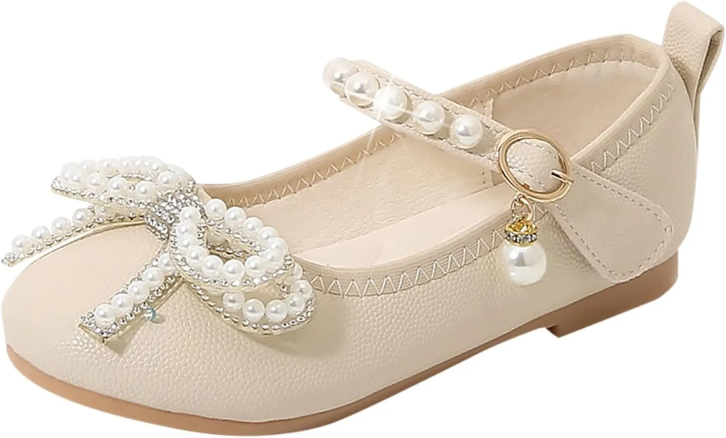 Children Small Leather Shoes Single Shoes Baby Small Leather Shoes Soft Sole Buckle Princess Shoes Slip on Toddler Shoes