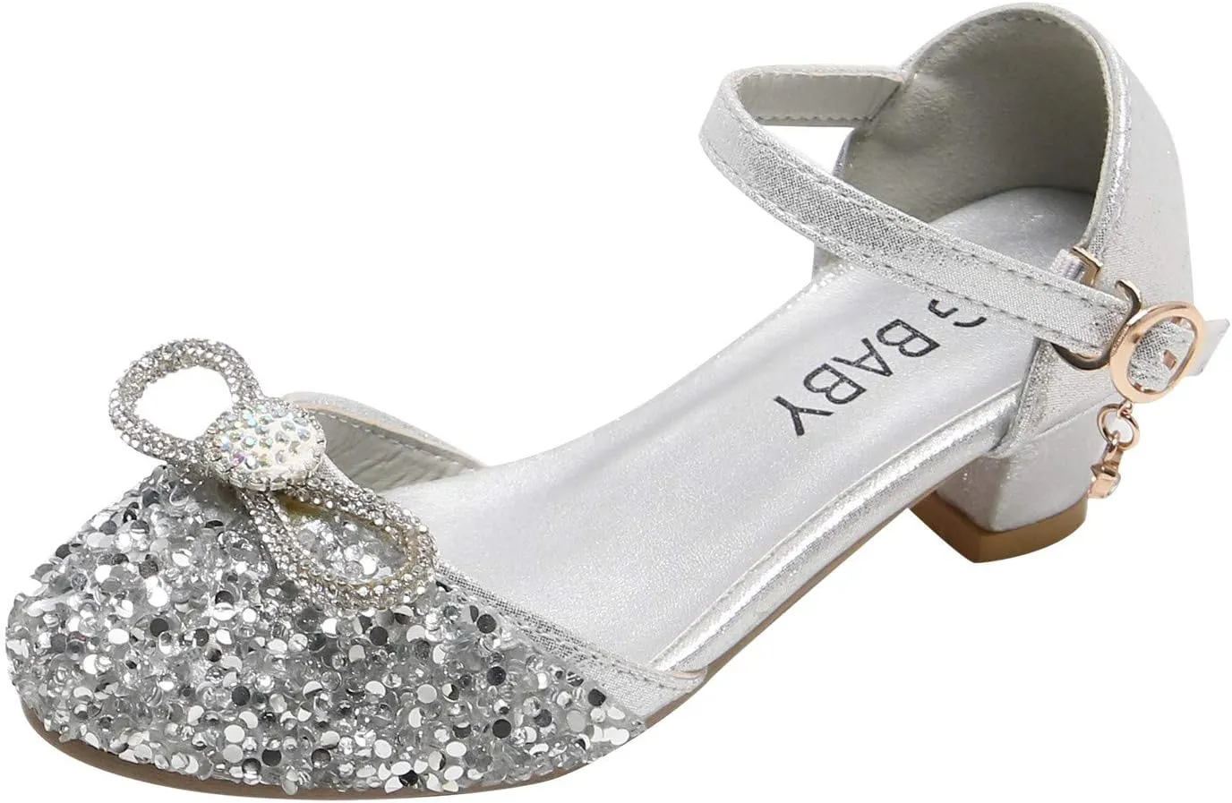 Children Soft Sole Foot Warmer Toddler Shoes Kid Princess Bling Infant Crystal Dance Girls Bowknot Baby Baby