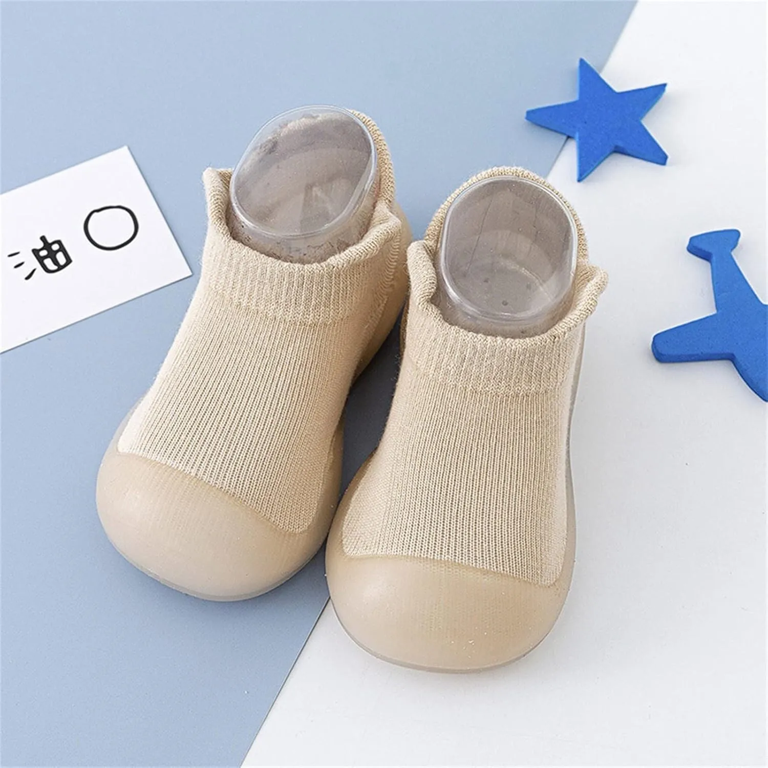 Children Summer Sandals Toddler Kids Infant Newborn Baby Boys Girls Shoes Solid Ruffled Soft Soles (Khaki, 0-6 Months)