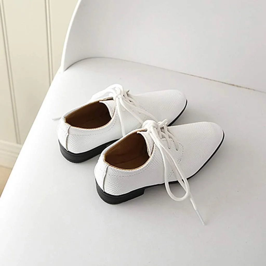 Children Toddler British Style Leather Shoes for 1-12 Years Baby Boys Student Perform Casual Dress Shoes School Party
