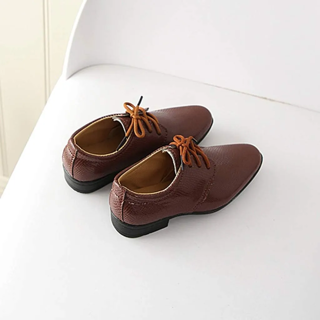 Children Toddler British Style Leather Shoes for 1-12 Years Baby Boys Student Perform Casual Dress Shoes School Party