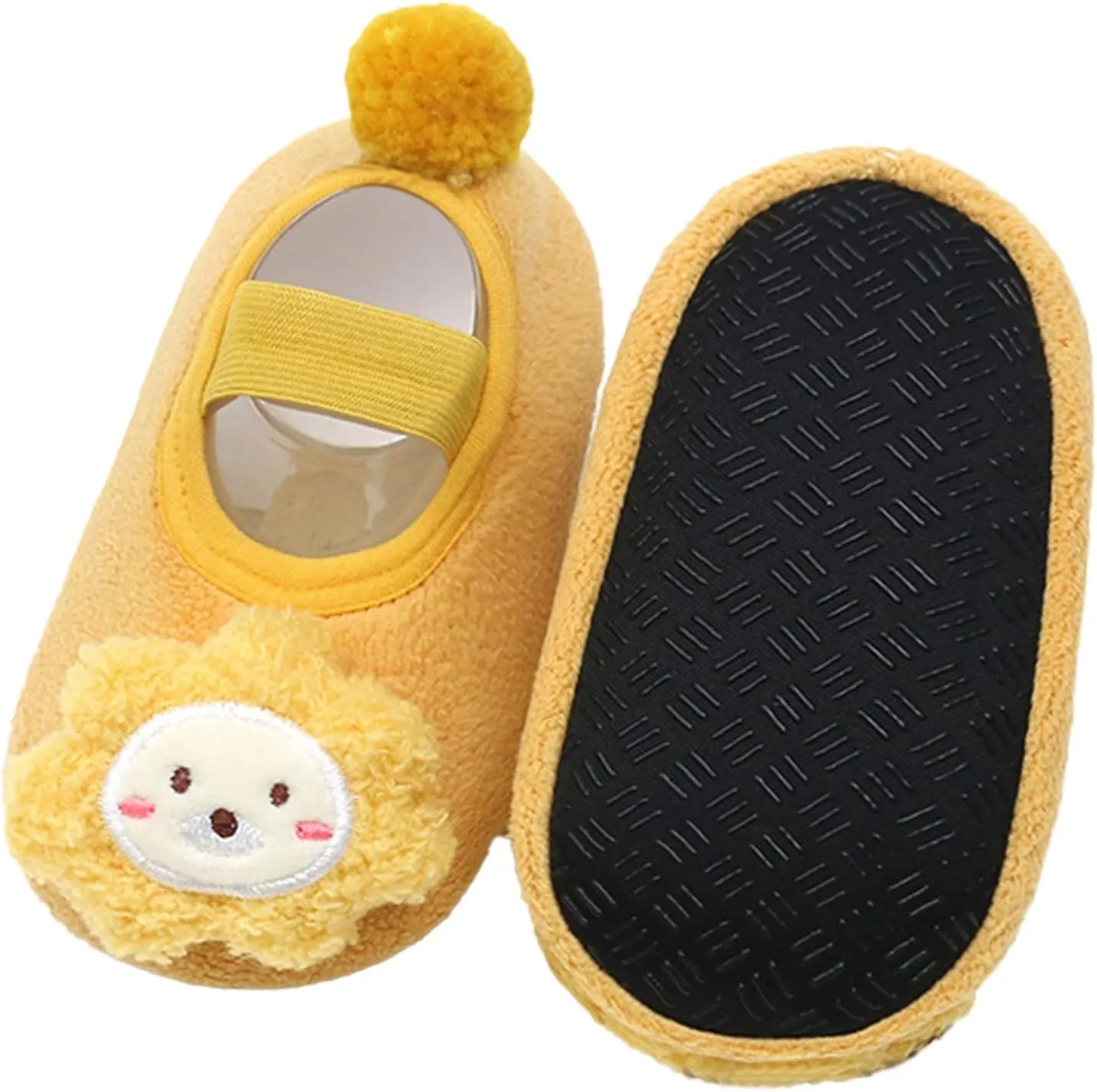 Children Toddler Shoes Autumn and Winter Boys and Girls Floor Socks Non Slip Plush Cartoon Animals Infant Sneaker Boy