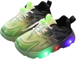 Children's Sneakers Color Gradient LED Light Shoes Dad Shoes Soft Soles 13 Wide Tennis Shoes
