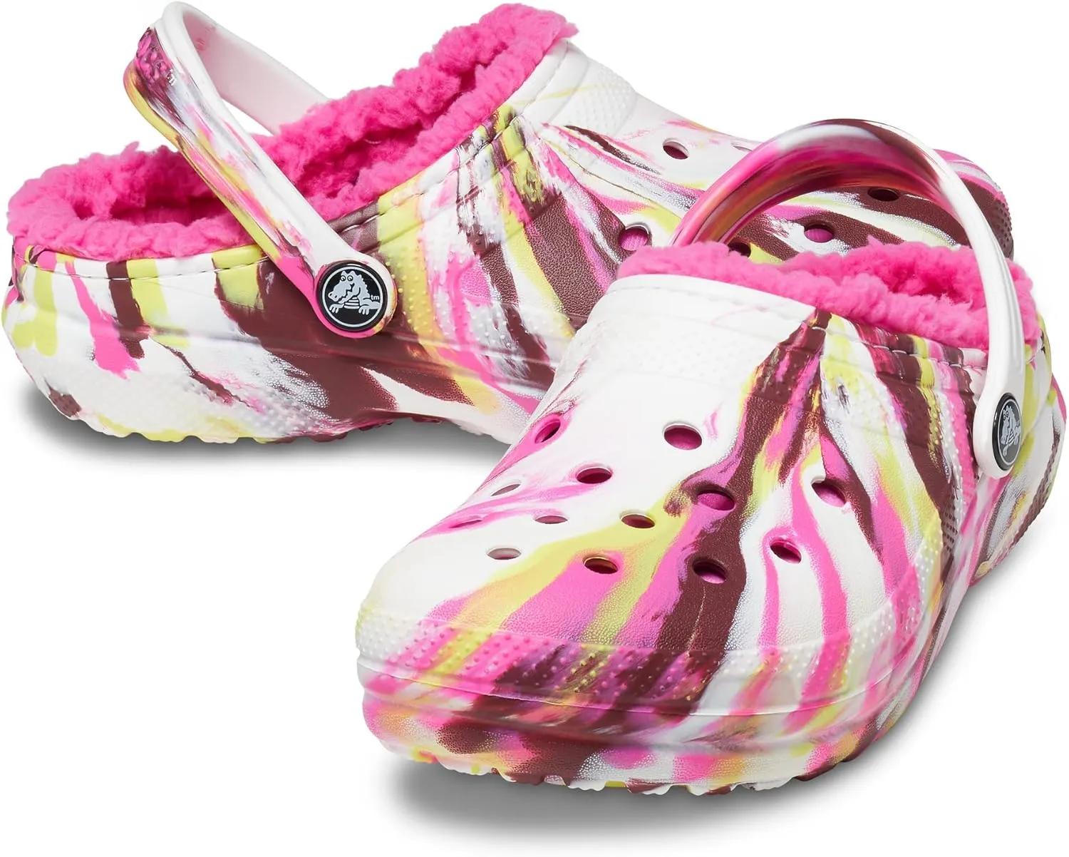 Crocs Kids Classic Lined Clogs for Toddlers - Synthetic Upper & Lining - Synthetic Outsole & Insole