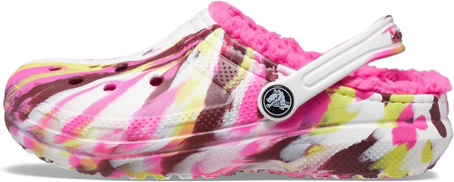Crocs Kids Classic Lined Clogs for Toddlers - Synthetic Upper & Lining - Synthetic Outsole & Insole