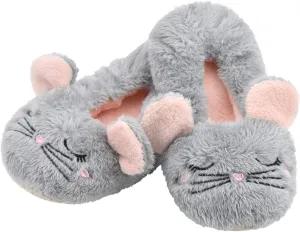 DICUIRD Kid's Animal Slipper Socks, Cartoon Cozy Fleece Indoor Kids Slipper, Fluzzy Warm Bedroom Shoes