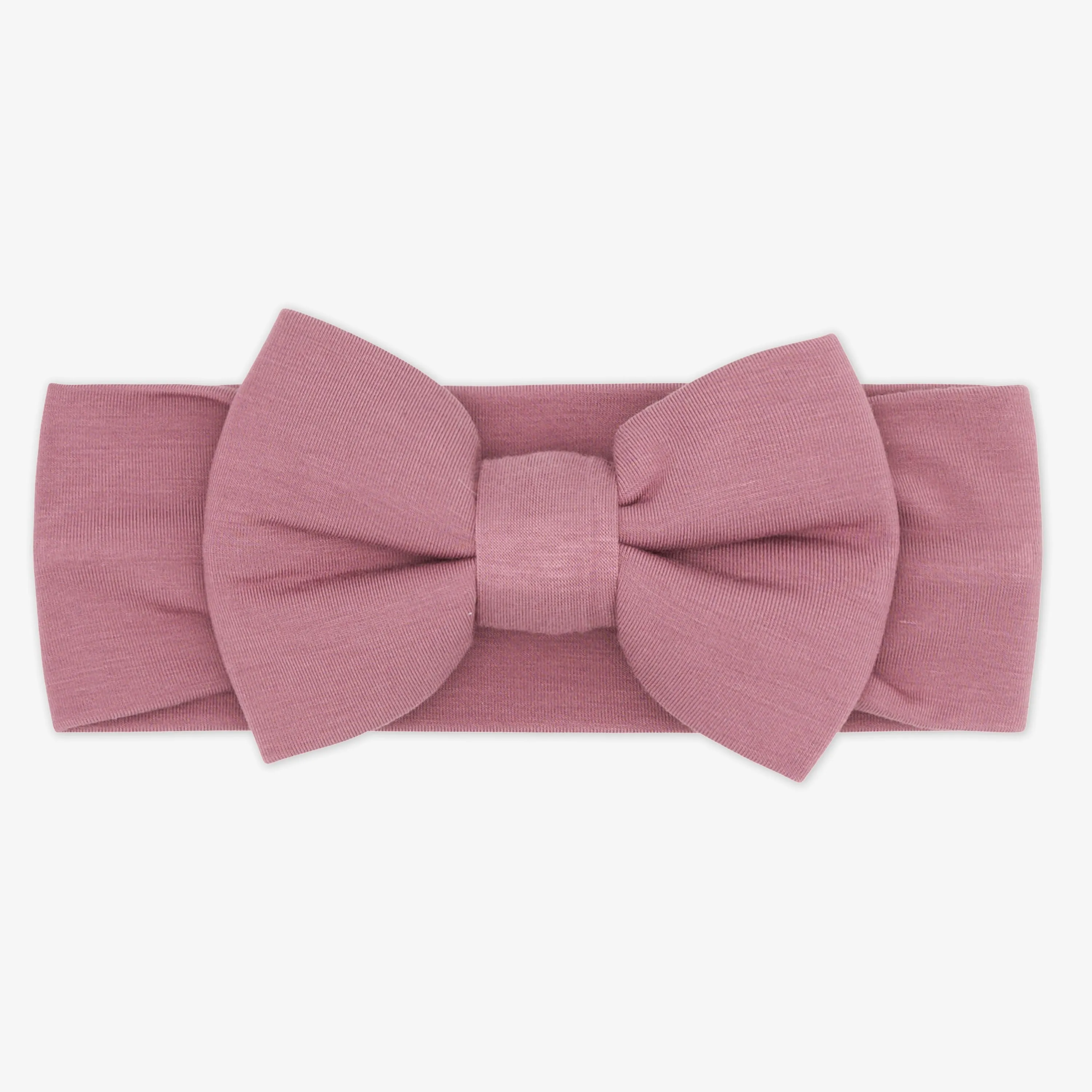 Dusty Plum Cozy Luxe Bow Headband
