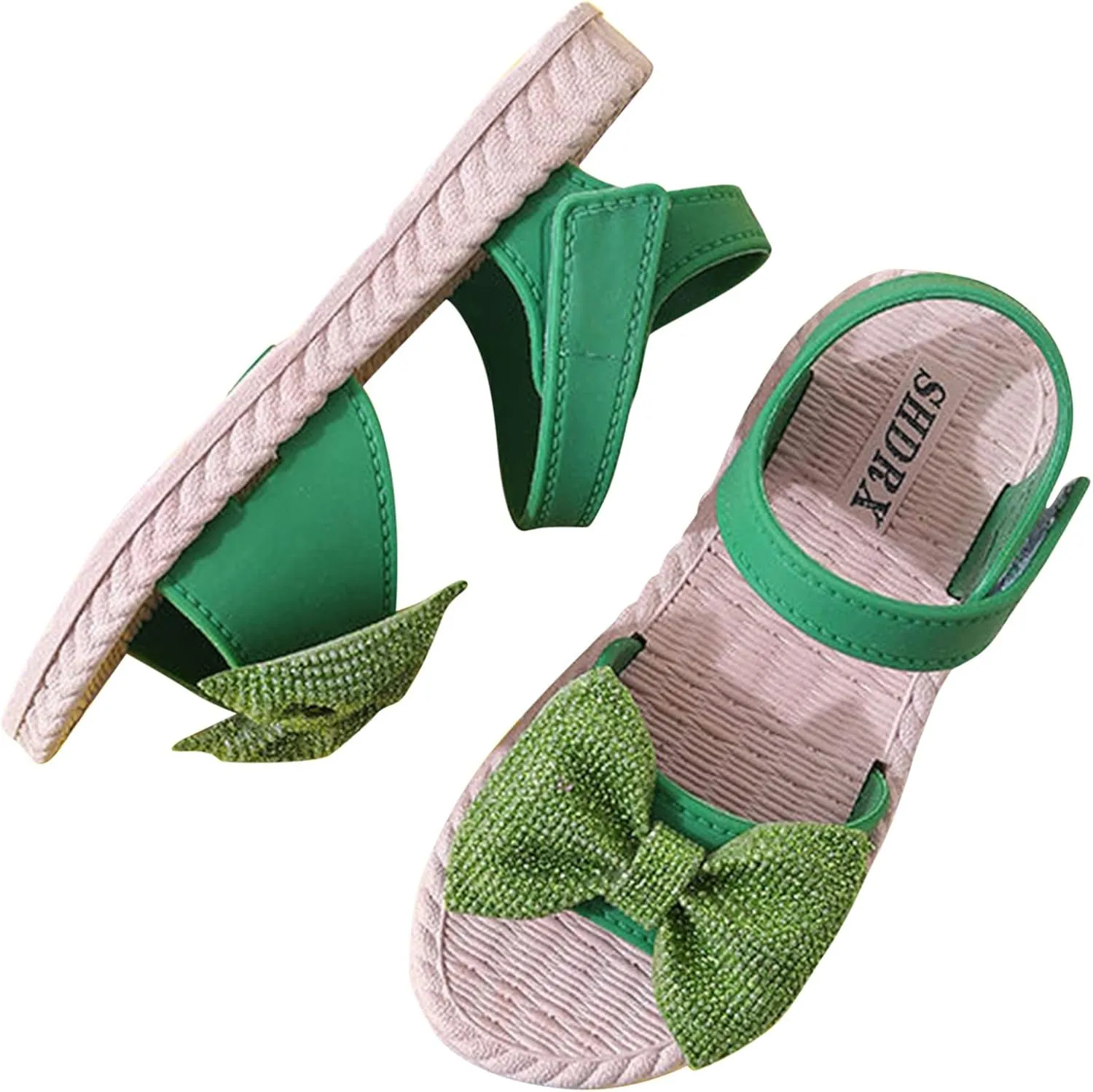 EnJoCho Baby Sandals,Newborn Baby Girls Boys Roman Shoes Sandals First Walkers Soft Sole Shoes for 0-18Months Toddler (Green #2TY, 5-5.5 Years)