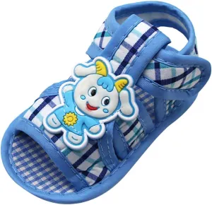 EnJoCho Baby Shoes,0-18Months Newborn Baby Girls Lattice Lamb Prewalker Soft Sole Sandals Single Shoes Baby Crib Shoes (Blue-06#, 6-12M)