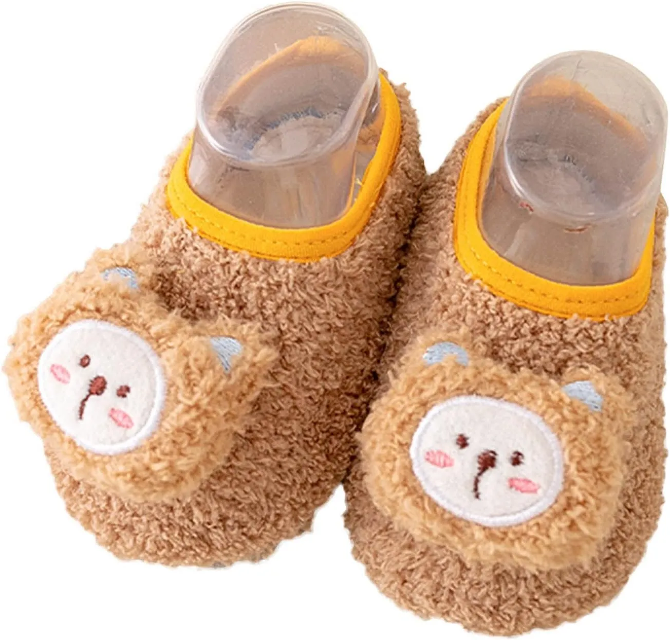 EnJoCho Toddler Wedding Shoes Toddler Shoes Boys Girls Baby Shoes Soft Sole Slip On Shoes Animal Decorate Toddler Shoes (Coffee, 12-18 Months)