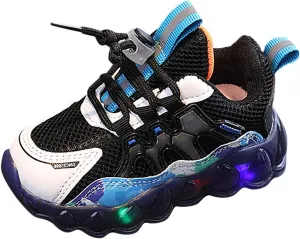 Fashion Light On LED Baby Shoes Casual Children Shoes Boy Sport Shoes Soft Sole Kids Sport Shoes Big Girl Shoes