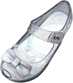 Girl Rubber Shoes Girls Shoes Crown Flash Diamond Crystal Soft Sole Non Slip Sandals Jelly Black Baby Sneaker
