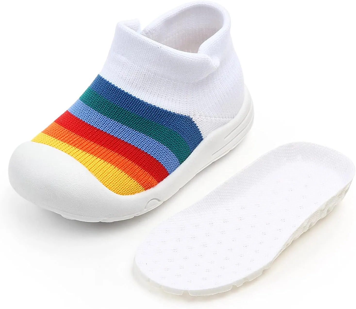 Girl Shoes, Infant Baby Toddler Boys Girls Knit Soft Sole Rubber Socks Shoes Slipper Shoes