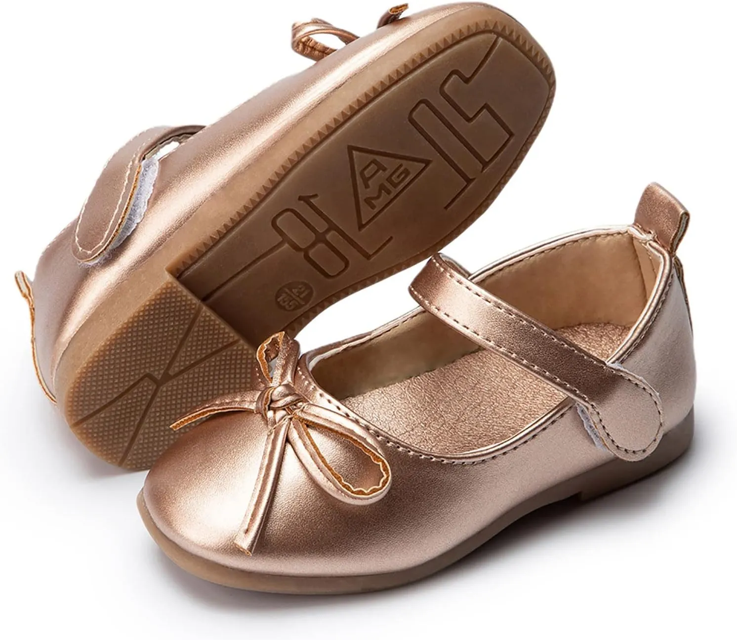 Girls Dress Shoes,1-4 Years Kids Leather Princess Shoes with Bow Non Slip Children Student Ballet Shoes Baby Shoes