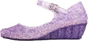 Girls Jelly Sandals Princess Cosplay Dress Up Mary Jane lats Heels Dance Pary Single Shoes for Kids Toddler