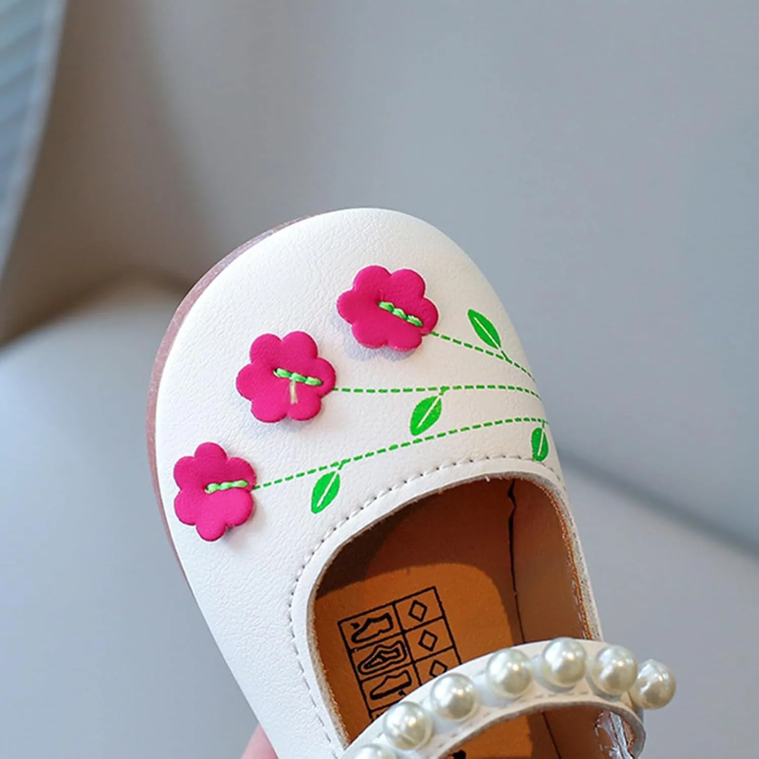Girls Kids Dress Sandals Flower Sequins Close Toe ow Heel Ankle Shoes Toddler Summer Dance Soft Sole Cute Shoes
