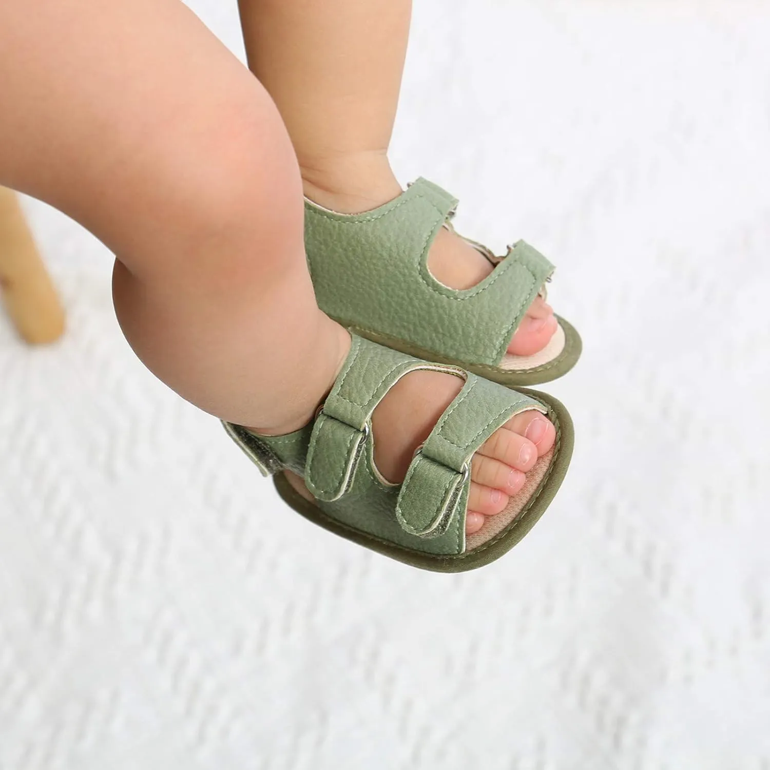 Girls Prewalker Walking Soft Sandals Sole Flat Boys Non-Slip Shoes Baby Rubber Baby Shoes Toddler Mary Jane Shoes